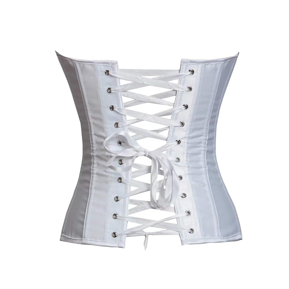 Amazon.com: Jutrisujo Bustier Corset for Women Lace Up Boned